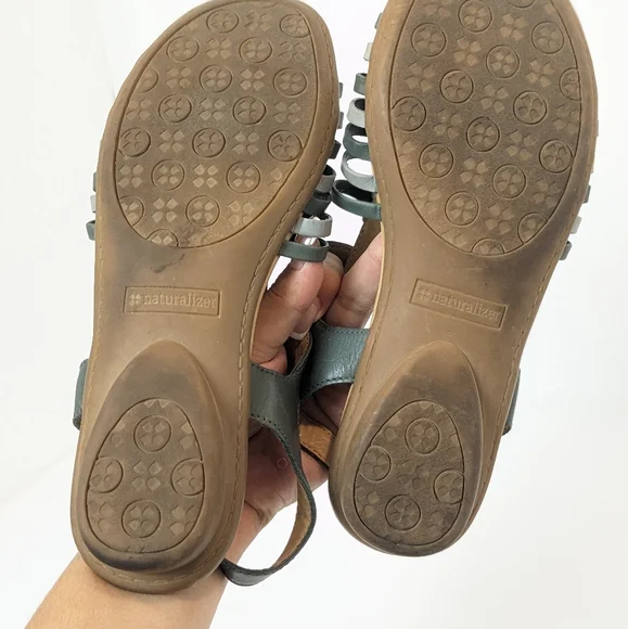 Naturalizer two tone leather sandals - Picture 15 of 16